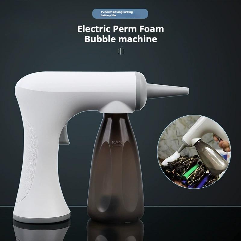 Hairdresser Electric Foam Bubble Device Cold Hot Perm Hairdressing Styling Tool for Salon Rechargable Perming Foaming Machine