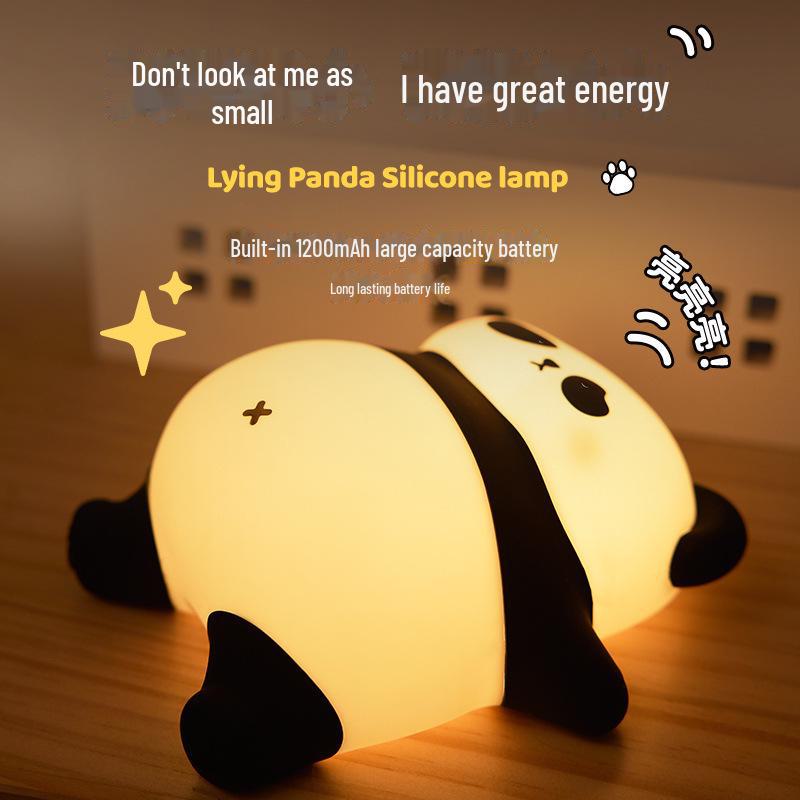 Силиконовый ночник в виде кролика - креативный прикроватный и сенсорный светильник для детей, идеальный подарок или декоративное украшение