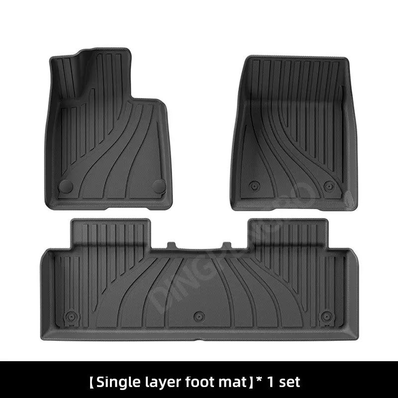 FIT for XIAOMI SU7 2024 Car Floor Mats Cargo Liner Trunk Pad TPE Seat Back Cushion 3D Left-hand Drive Internal Accessories