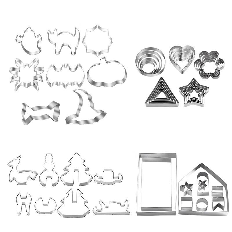 ZISIZ Halloween Cookie Cutter & Fondant Mold Set