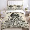 3pcs Skull Love Quote Duvet Cover Set - Machine Washable, Includes 1 Cover and 2 Pillowcases, No Core Included yy251013144