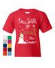 Dear Santa It Wasn't Me Youth Kids Boys T-Shirt Funny Naughty Christmas Eve Xmas Kids Tee