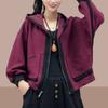 Autumn Winter Women Loose Coat Color Block Slim Fit Casual Thin Fashion Outwear