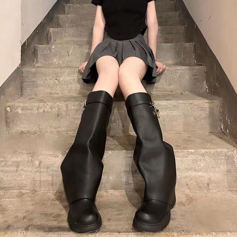 UVRCOS/предзаказ, женские ботинки, увеличивающие рост, с блестящими кристаллами, сексуальные сапоги до колена со стразами и замком