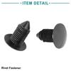 ACROPIX Bolt Rivet Fastener Mudguard Bumper Retainer Clip for GM 11mm Hole Diameter Black 30pcs