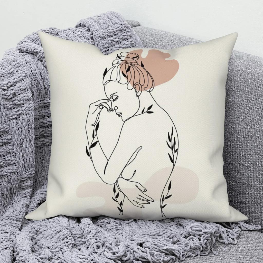 Линия Абстрактная Наволочка Чехол для Подушки Дивана Современный Простой Скандинавский Декоративный Домашний Накидной