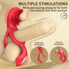 Vibrating Cock Ring Delayed Ejaculation Clitoral Stimulator Testicle Massager Penis Ring Vibrator Male Adult Sex Toy for Couple