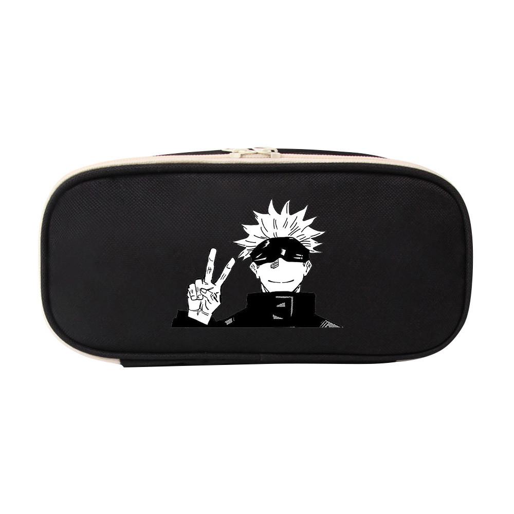 Пенал-сумка Jujutsu Kaisen, холщовая сумка-органайзер на молнии для студентов и коллекционеров