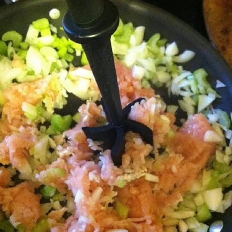 Кухонный измельчитель мяса, измельчитель мяса, измельчитель для гамбургеров, премиальный термостойкий пресс и толкушка для фарша, говяжьего фарша