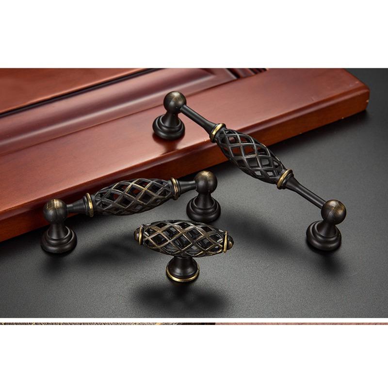 European Antique Kitchen Door Furniture Handles Vintage Cupboard Drawer Wardrobe Cabinet Pulls Handles & Knobs