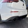Maxton Style Rear Bumper Lip Spoiler Diffuser Splitter Lip Side Protector Body Kit For VW Golf 8 MK8 GTI 2020-2024 Black Tuning