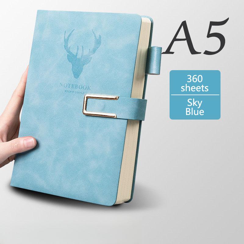 A5 Leather Notebook Diary Custom Logo  Business Journal Writing Genuine Leather Handmade