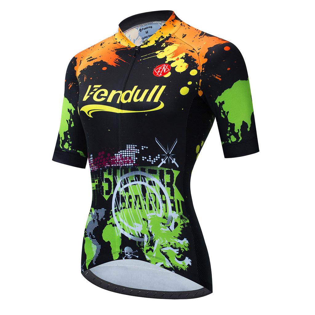 Tour De France Short-sleeve Cycling Wear for Women, Summer Breathable Cycling Wear