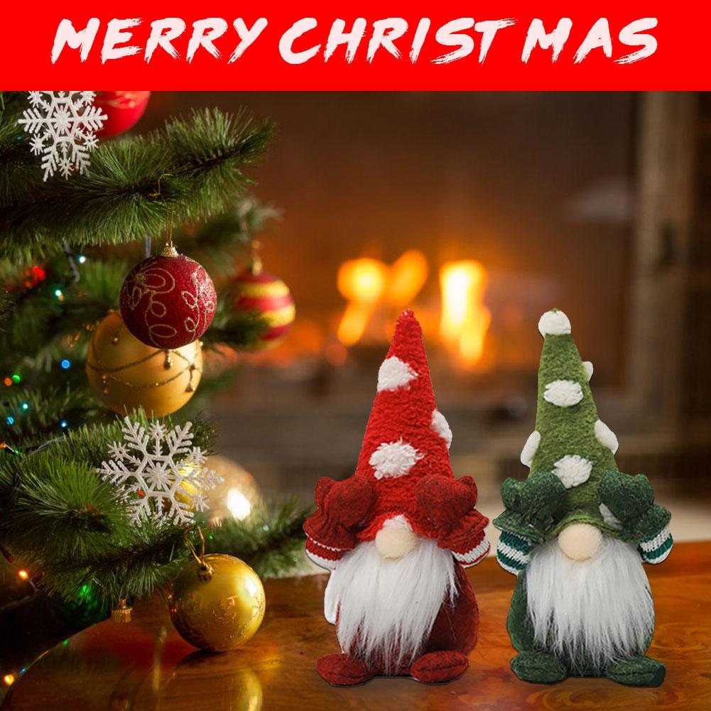 Handmade Christmas Dolls Elf Ornaments Thanksgiving Gift Decorations
