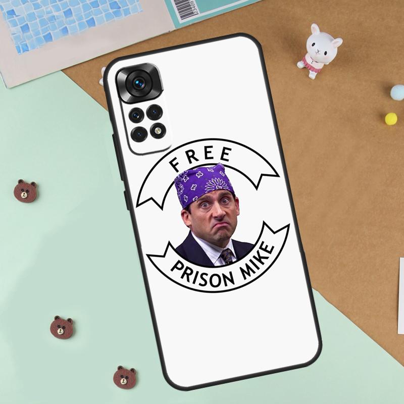 The Office Prison Mike Case For Xiaomi Redmi 14C 10C 12C 13C Cover For Redmi Note 13 Pro 14 9 10 11 12 10S 11S 12S