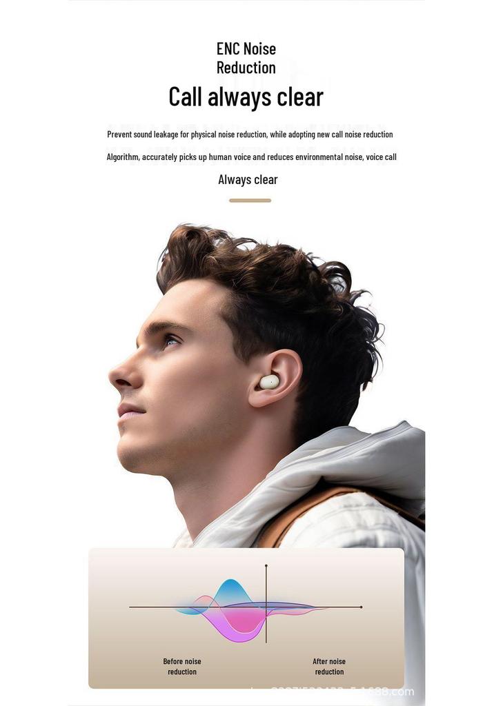 Q33 Ультра-миниатюрные беспроводные Bluetooth-наушники: Незаметный внутриканальный дизайн, супермаленькая модель для сна.