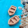 Garden Ornament Mini Boat Ocean Beach Aegean Sea Resin Fairy Dollhouse DéCor
