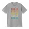 Kelce Vintage Retro T Shirt Vintage Washed Soft Unisex Breathable Homme Versatile Stretched Casual Comfortable Slightly Graphic