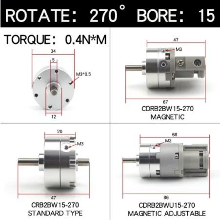 SMC Type Vane Rotary Swing Cylinder CRB2BW CRB2BW10-90S CRB2BW15-180S CRB2BW20-270S CRB2BW30-90S CRB2BW40-180S CRB2BW30-180S