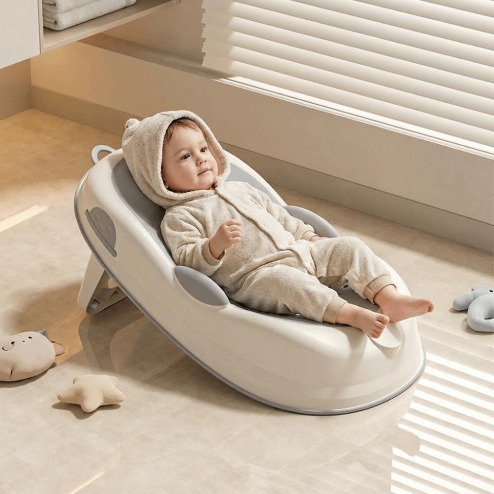 Mesh Material Baby Bath Net Temperature Sensing Bath Rack Baby Safety Bath Seat Mat Infant Care