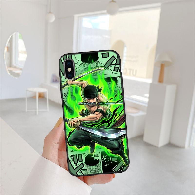 FM50 Зоро One Piece Чехол-бампер из мягкого материала для телефона OPPO A40 A60 A80 A15 A16 A16K A12 A17 A17K A54 A54S A53 A53S A55 A56 A57 A98 F23