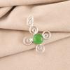 Green Cat's Eye Gemstone 925 Stamped Silver Jewelry Handmade Partywear Pendant PP-41-45