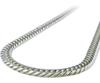 Ожерелье-цепочка панцирного плетения из чистого титана, 12 мм, очень толстое (60см), Двойная 6-гранная огранка (Мужской) (TIT-1-NW-60)