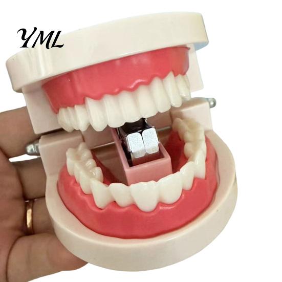 Funny Desk Accessories Teeth Shaped Mini Stapler, Cute Dental Mold Paper Practical Binding Tool Fastener, Creative for Dentists And Students