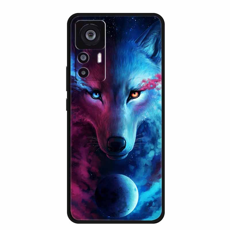 Для Xiaomi 12T Pro 6.67" Чехол Модный Мягкий Силиконовый Задняя Крышка С Рисунком Для Xiaomi Mi 12T Чехол Для Телефона Защитный Черный Корпус Coques