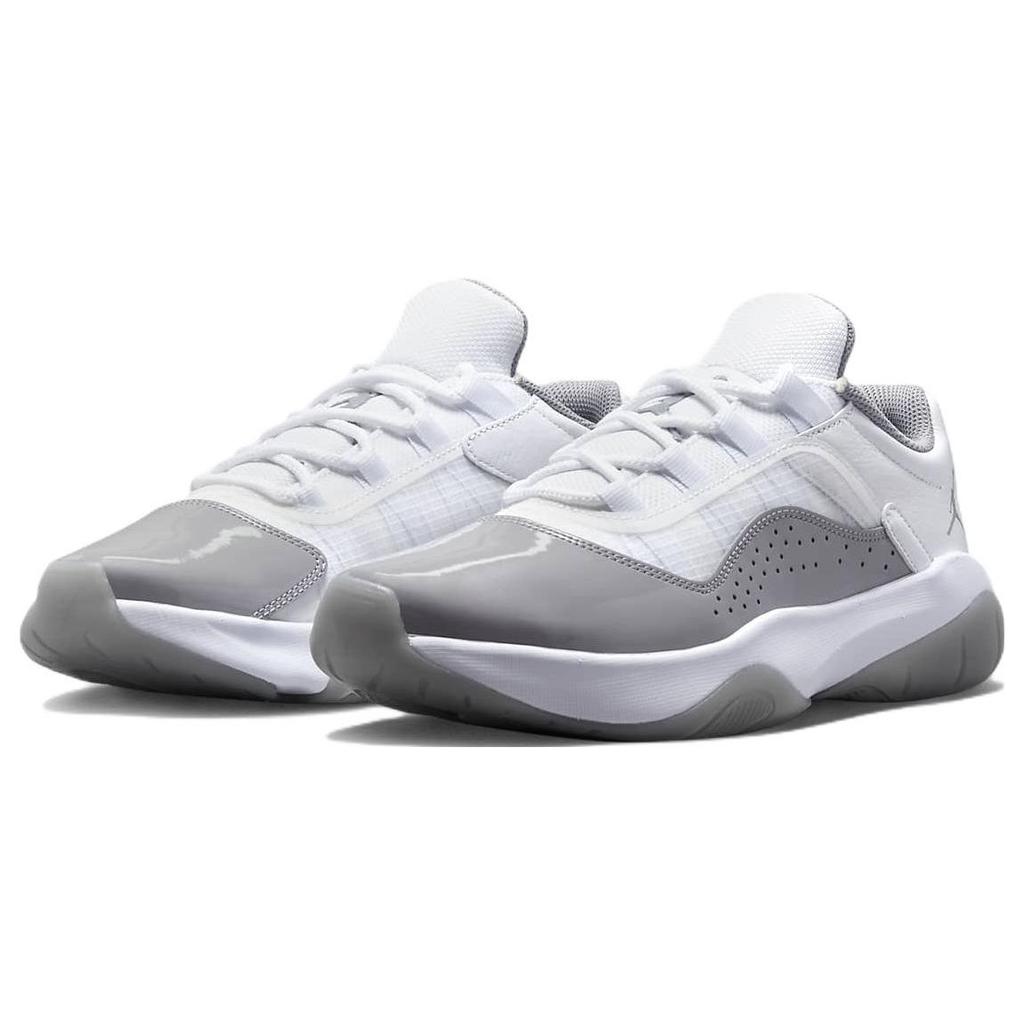 Air Jordan 11 CMFT Low White Cement Grey Женские кроссовки Черные DV2629-101
