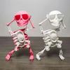 Танцующий череп 3D печать трясущийся череп кукла пластиковая пружина заводная игрушка настольное украшение