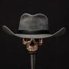 Фетровая шляпа для женщин с полиуретановым ремнем Шляпа Панама Шляпа фокусника Шляпа из шерстяного фетра Костюм для ролевых игр Взрослая шляпа для переодевания