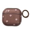 Ins wind transparent brown polka dots for AirPods 1 protective case AirPods pro1 apple earphone case soft