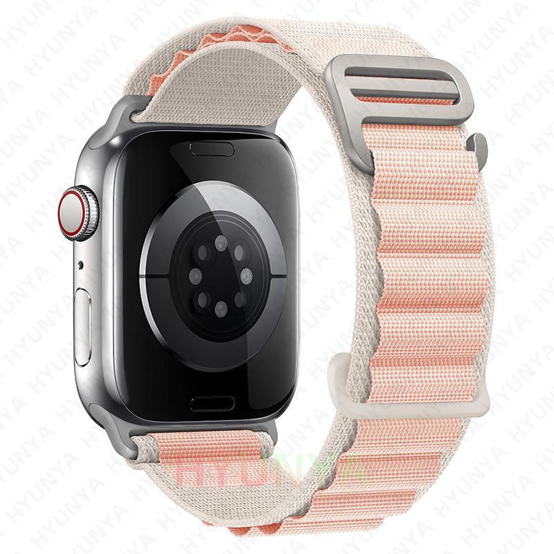 Альпийские ремешки для ремешков часов iWatch Серии 10 11 46мм 9 8 7 SE Ultra 2 3 49мм 44мм 45мм 40мм 41мм 42мм Браслет для часов