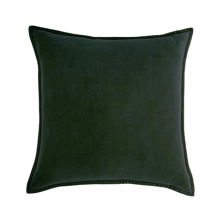 Бархатная наволочка с подгибом однотонная в скандинавском стиле для дома, дивана