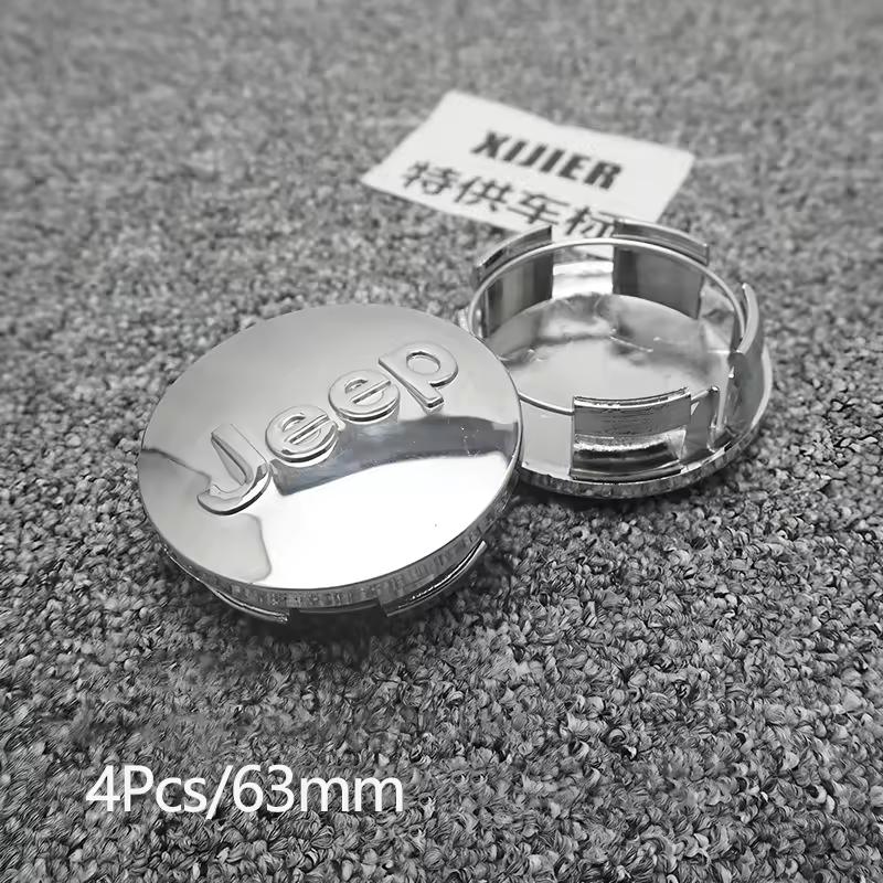 4Pcs Original Car Wheel Center Hub Cap Cover For Jeep Renegade Compass Grand Cherokee Wrangler jk Gladiator Patriot Liberty QTMYN1