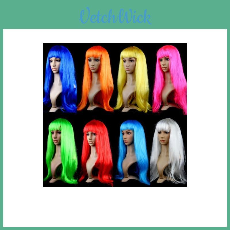 Vibrant Anime Cosplay Hot Multicolor Synthetic Hair Wig Ideal For Costume Events And Parties
