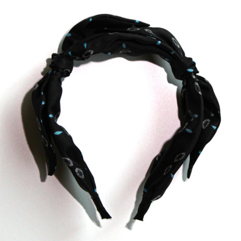 LOVUEE Горькая Ромашка Шелковая Двойной Бант Повязка на Голову