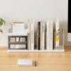 With Storage Box Bookend Book Holder Save Space Books Storage Rack Desk Stand Bookshelf  Documents