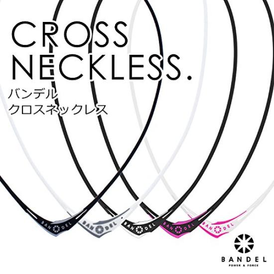 Bandel Cross Necklace x Cord length Cord thickness 2017 Model [BANDEL] (Black White) 45cm, 2.0mm