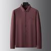 Мужская рубашка большого размера в стиле business casual, с длинным рукавом, устойчивая к складкам