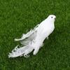 Белые птицы, искусственные пенопластовые перья, голуби, ремесленные птицы, мини-декоративные птицы