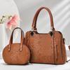 Handbag Snake Pattern Mother and Child Bag European and American Trend Women's Bag Textured Shoulder Bag