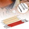 8 шт. DIY Handmade Leather Craft Stylus Tool Spoon Double Head Point Drill Pen Kit Set