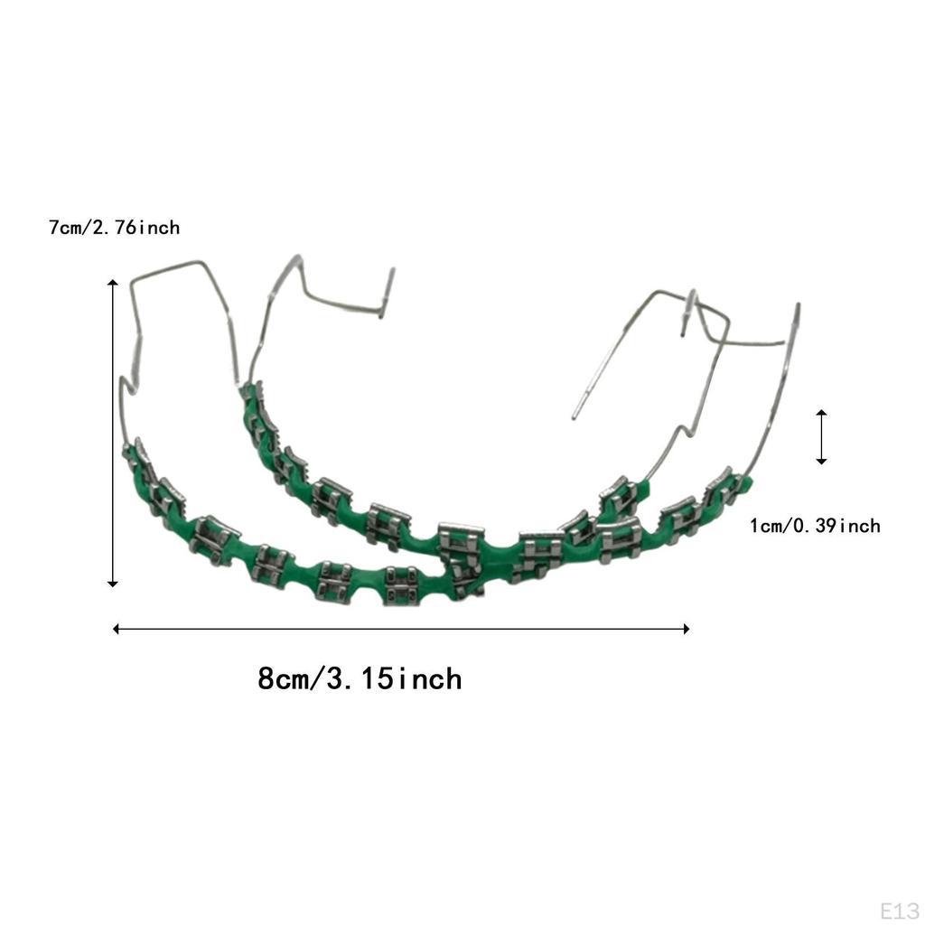 Temporary Tooth Decoration,Orthodontist Explain Props with Metal Wires