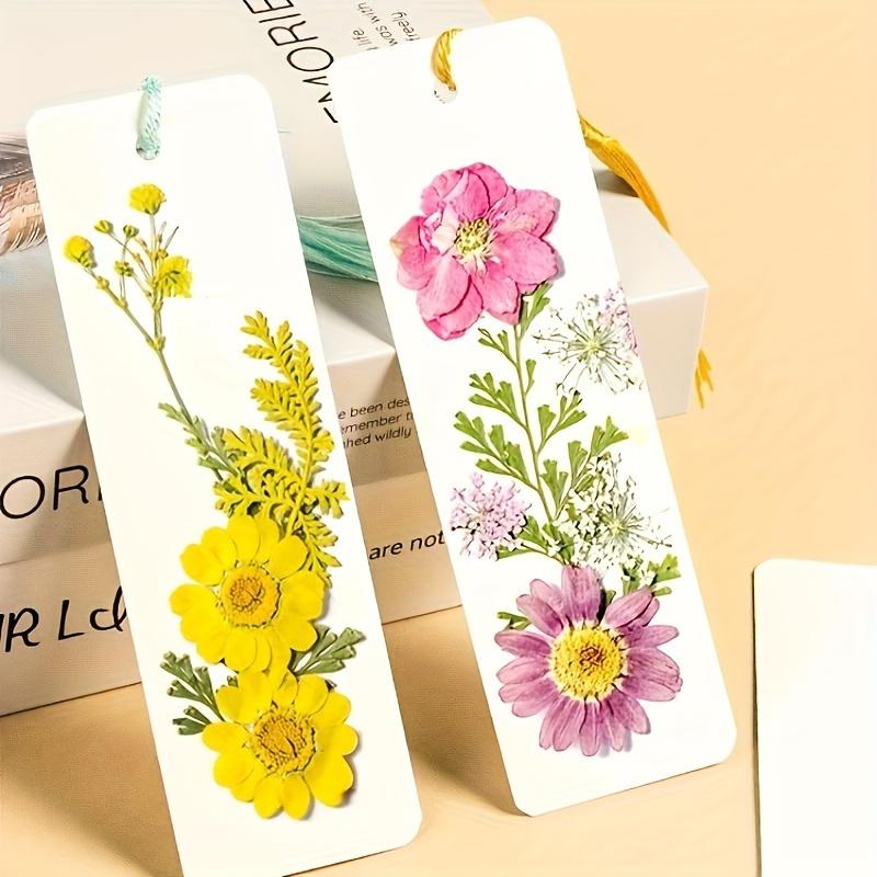 25 Watercolor Paper Bookmarks Blank Creative Hand-drawn Labels with Colored Tassels for DIY Coloring Powder Acrylic and Watercolor Art Projects