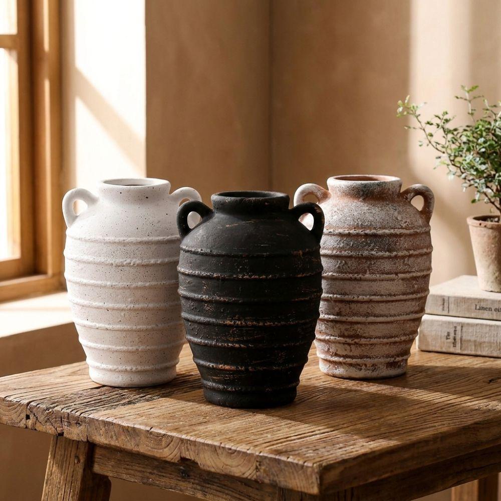 Modern Antique Ceramic Vase Artistic Hydroponic Vase Plant Pot Ornament Home Decor