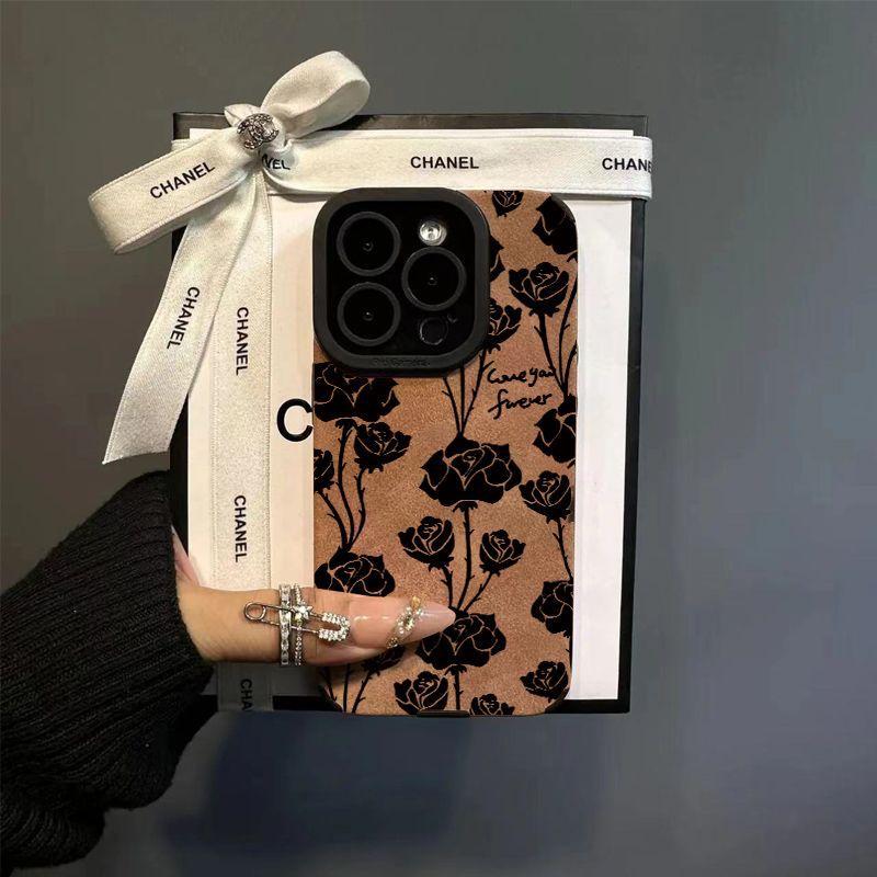 Меховые ветки Черное яблоко роза 16 Пара Чехол для телефона 15 Promax Премиум