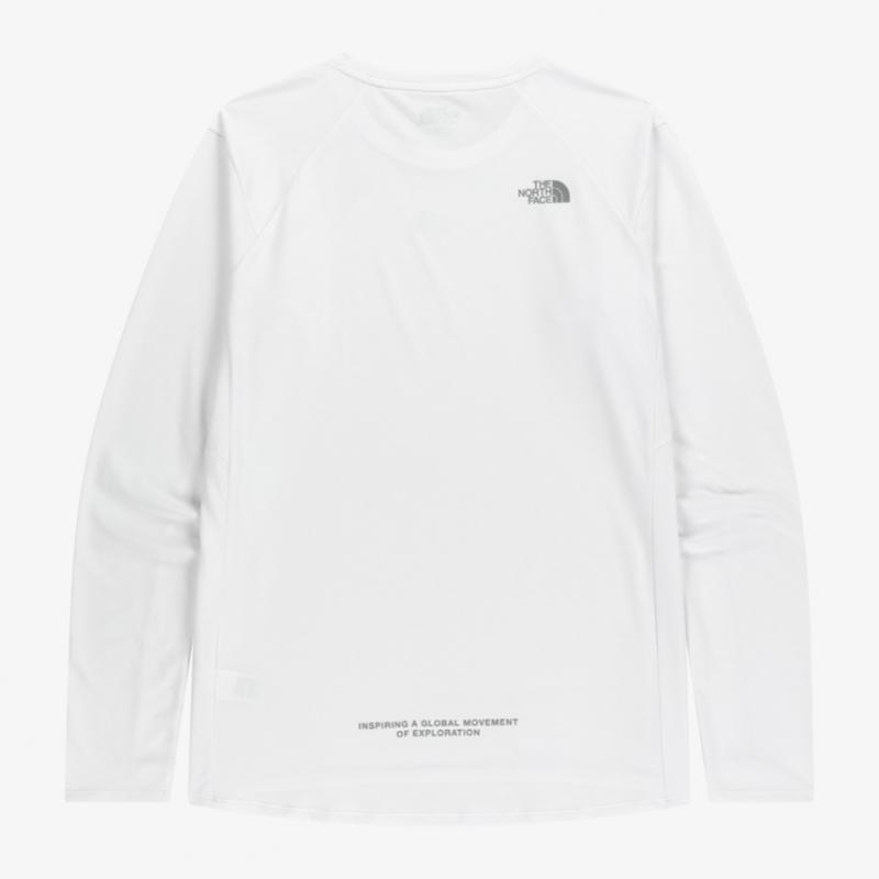 The North Face Women S Step Up Long Sleeve Round Tee Wht Nt7tr55k