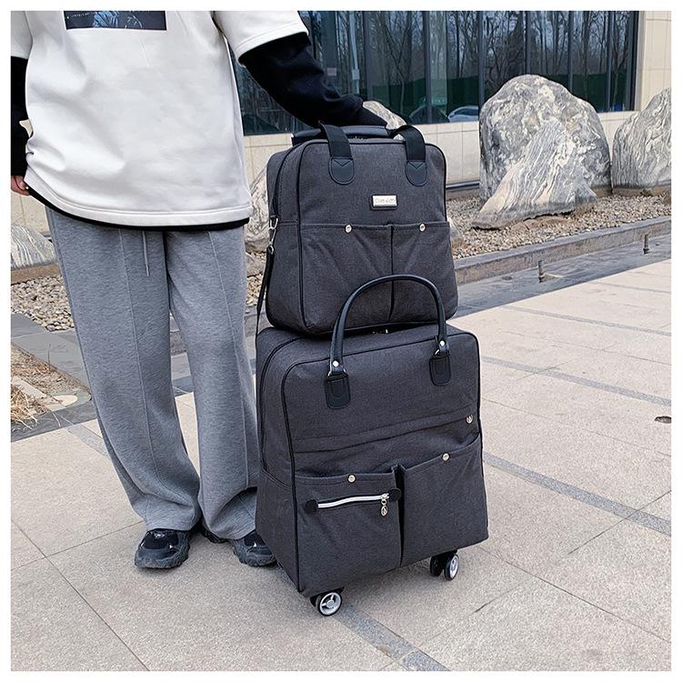Universal Wheel Carry-on Trolley Bag: Lightweight Travel Luggage for Mother and Child